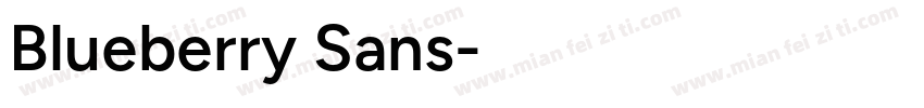 Blueberry Sans字体转换